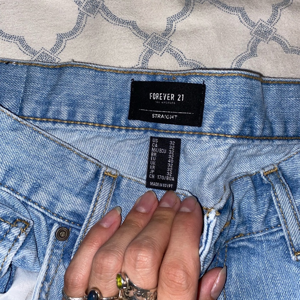 Color block forever 21 mens jeans, size 32